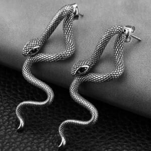 Retro Snake Earrings for Women-Vintage Goth Punk Snake Earrings